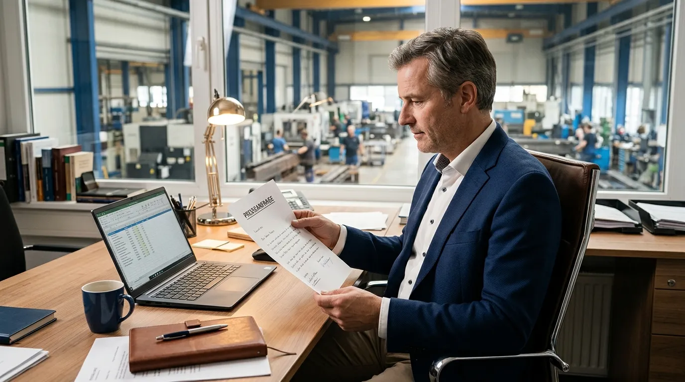 Geschäftsführer mit Presseanfrage